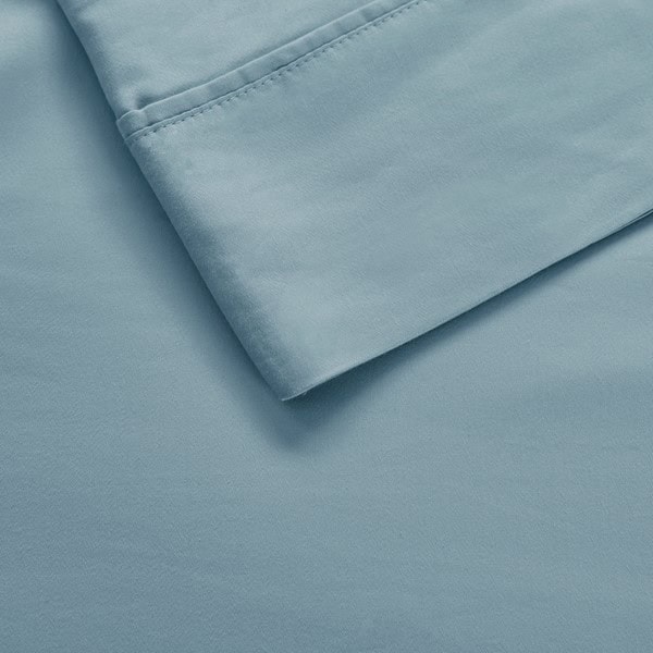 Madison Park 1000 Thread Count HeiQ Smart Temperature Cotton Blend 4 PC Sheet Set in Blue, Cal King MP20-8946 - Image 2