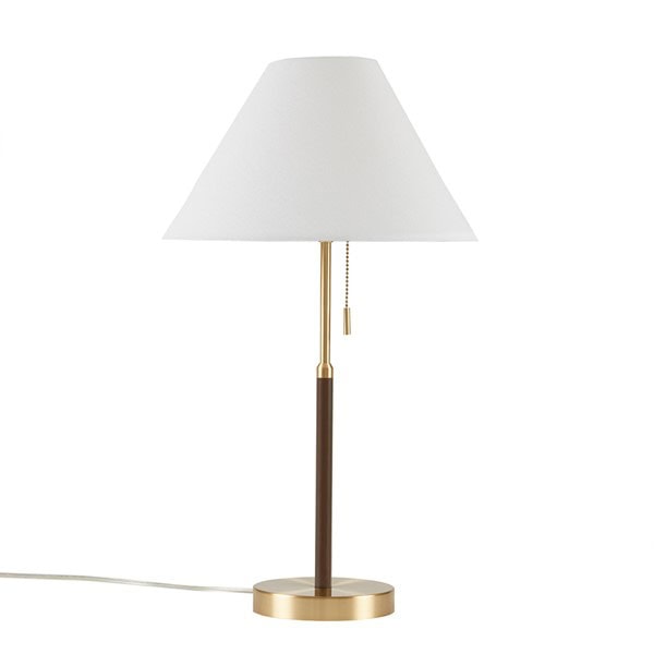 INK+IVY Bromley Two Tone Pull-chain Table Lamp in Gold/Brown, One Size II153-0147 - Image 6