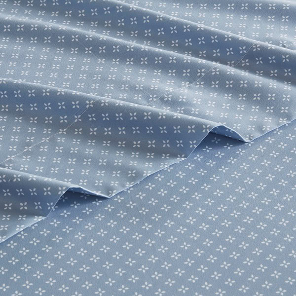 Madison Park Essentials Luna Floral Comforter Set with Bed Sheets in Blue, Queen MPE10-1060 - Image 3