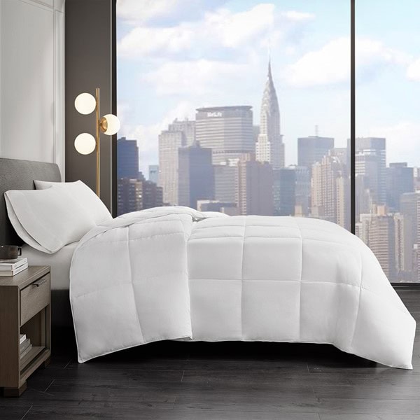 Sleep Philosophy Year Round Warmth Cotton Down Alternative Featherless Comforter in White, Twin BASI10-0290 - Image 3