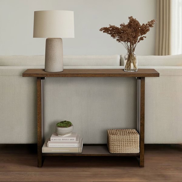 Martha Stewart Shiloh Console Table in Brown, One Size MT120-0190 - Image 5