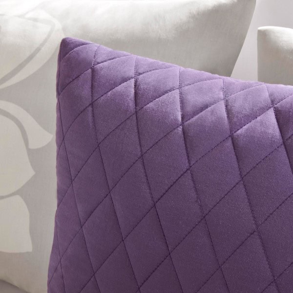 Madison Park Lola 6 Piece Printed Duvet Cover Set in Taupe Grey/Purple, Full/Queen MP12-260 - Image 3
