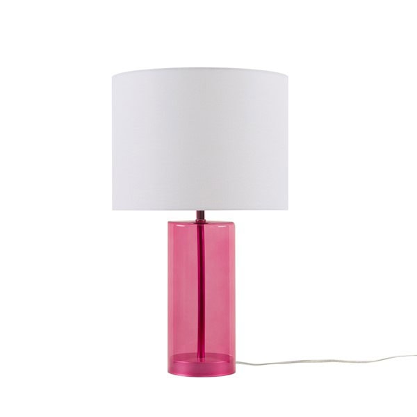 510 Design Neonova Glass Table Lamp in Pink, One Size 5DS153-0051 - Image 4
