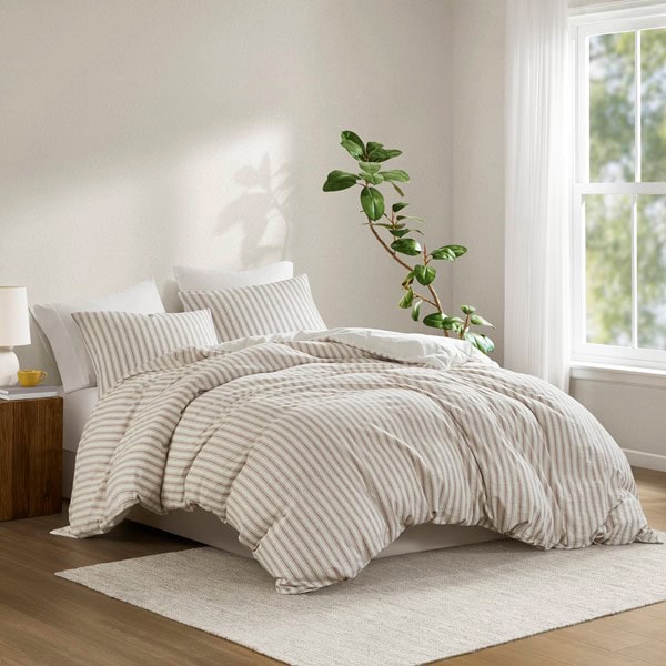 Madison Park Etta Duvet set in Tan, Cal King MP12-8718 - Image 4