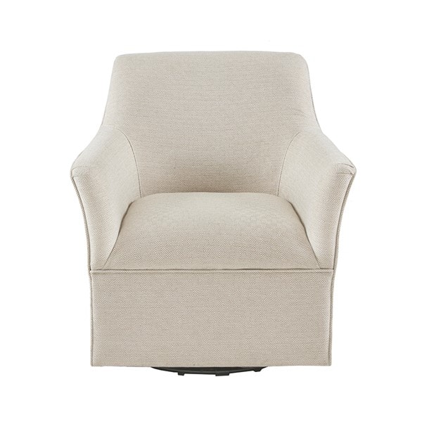 Madison Park Augustine Swivel Glider Chair in Cream, One Size MP103-0602