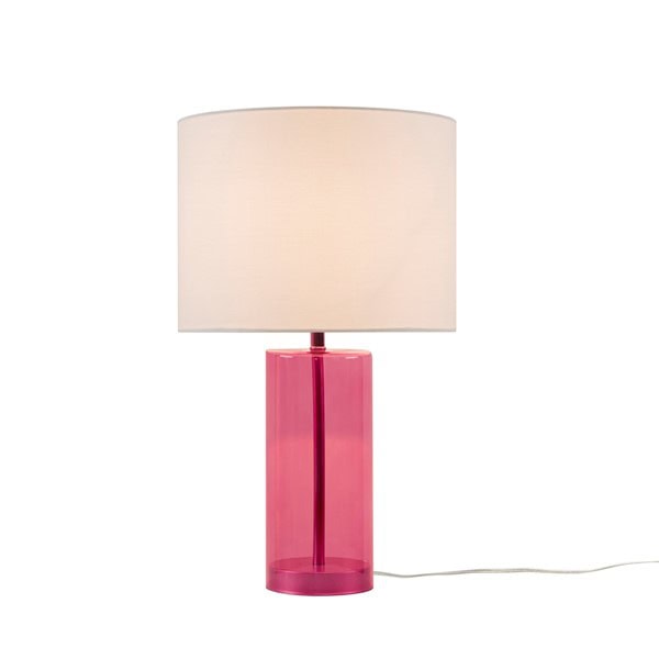 510 Design Neonova Glass Table Lamp in Pink, One Size 5DS153-0051 - Image 3