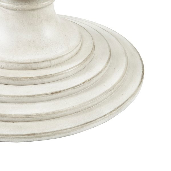 Madison Park Lexi 46" Round Pedestal Dining Table in Reclaimed Walnut/Antique Cream, 46" Dia. MP121-0772 - Image 5