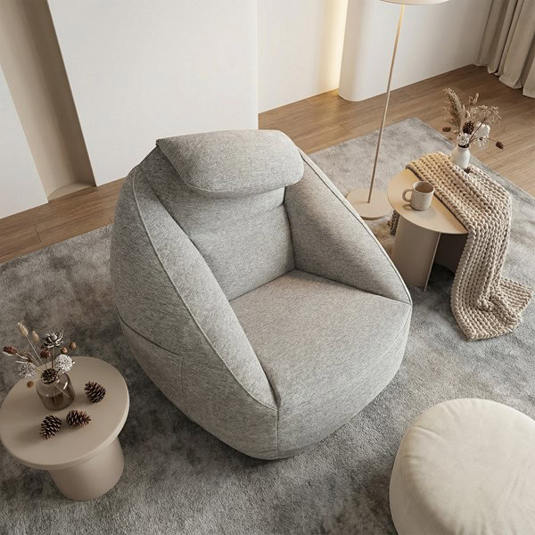 Main Street Cloud Ergonomic Couch in Ash Grey, One Size OLX106-0001 - Image 3