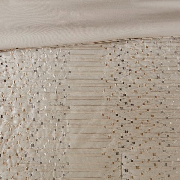 Madison Park Camelia 8 Piece Embroidered Comforter Set in Natural, Queen MP10-4688 - Image 2
