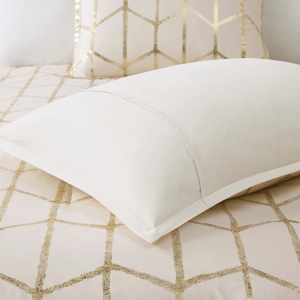 Intelligent Design Raina 100% Polyester Brushed Microfiber Printed Comforter Set in Ivory/Gold, Twin/Twin XL TT10-0018 - Image 4