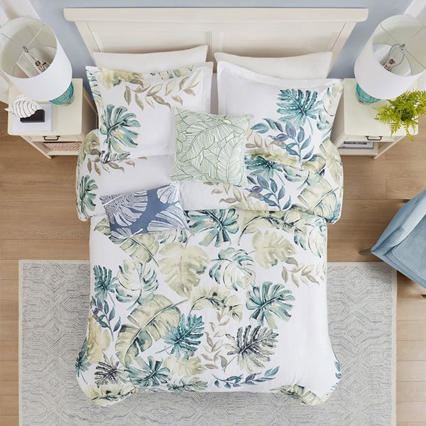 Harbor House Blue Lorelai Cotton Printed 5 Piece Duvet Cover Set, King/Cal King HH12-1623 - Image 2