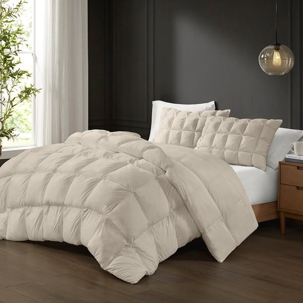 Madison Park Stay Puffed Overfilled Down Alternative Comforter in Tan, Full/Queen MP10-8444 - Image 5