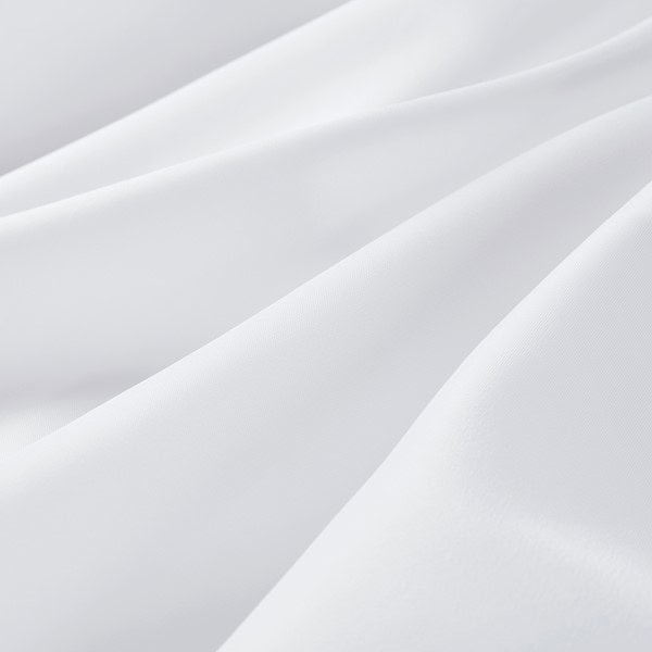 Nomad Home Plain Weave Essential Shower Curtain- Solid in White, 71"x77"+70"x57" NH70-0167 - Image 5