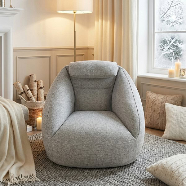 Main Street Cloud Ergonomic Couch in Ash Grey, One Size OLX106-0001 - Image 2