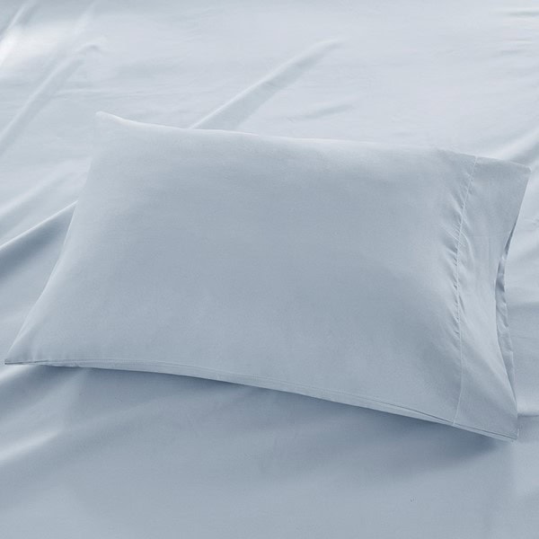 Madison Park Luxurious Brushed Microfiber Deep Pocket Sheet Set in Blue, Full MP20-1186 - Image 3
