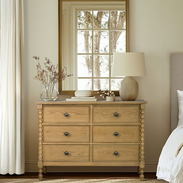 Madison Park Signature Beckett 6-drawer dresser (46"W) in Natural, One Size MPS137-0327 - Image 3