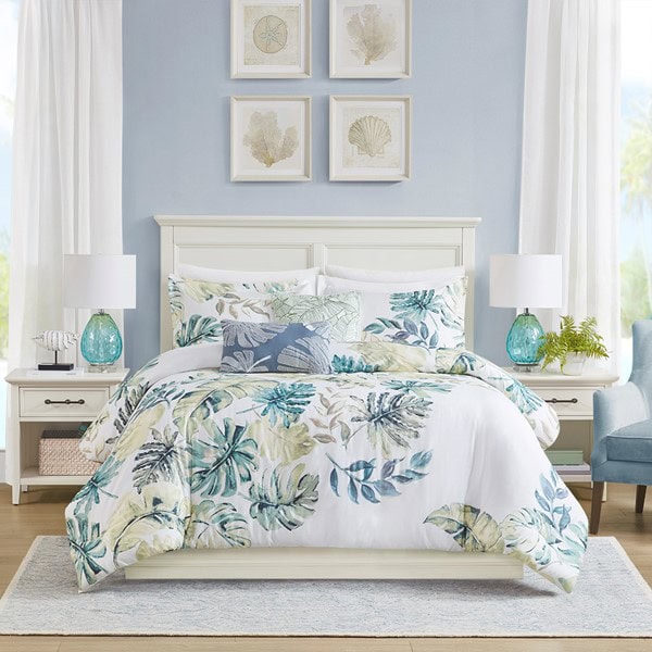Harbor House Blue Lorelai Cotton Printed 5 Piece Duvet Cover Set, King/Cal King HH12-1623 - Image 4