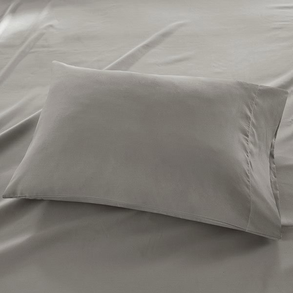 Madison Park Luxurious Brushed Microfiber Deep Pocket Sheet Set in Grey, King MP20-2386 - Image 3