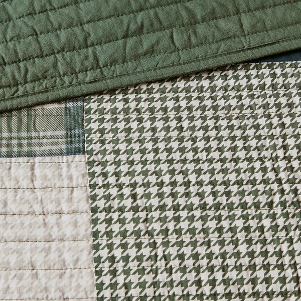 Woolrich Mill Creek Oversized Cotton Quilt Set in Green, King/Cal King WR13-2816 - Image 4