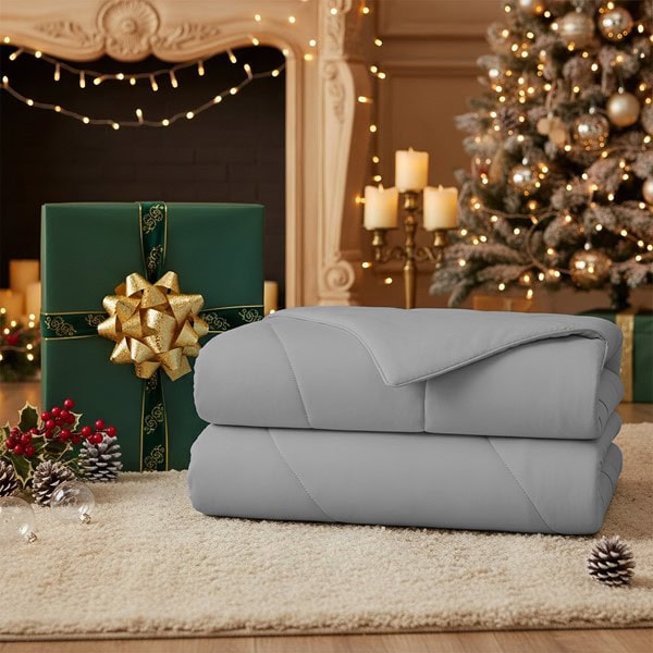 Main Street Sublime Serenity Luxury Comforter in Gray, 108x90" OLX10-0009 - Image 3