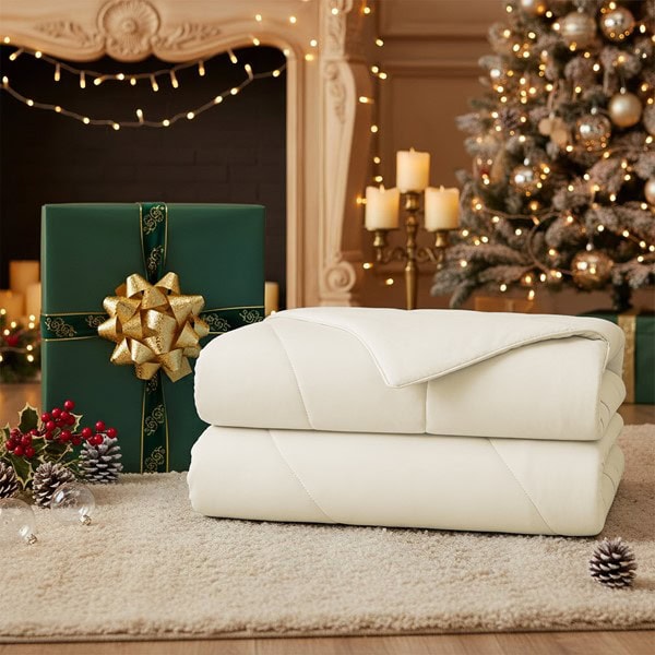 Main Street Sublime Serenity Luxury Comforter in Ivory, 108x90" OLX10-0006 - Image 3