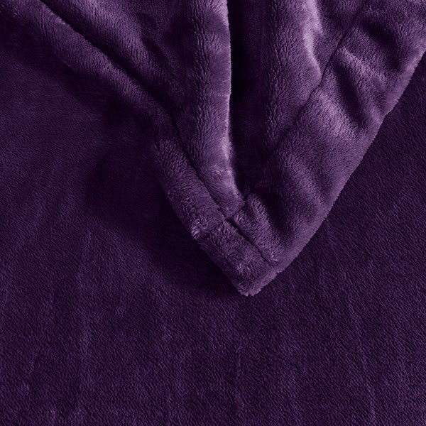 Beautyrest Plush Heated Blanket in Purple, Full BR54-1933 - Image 2