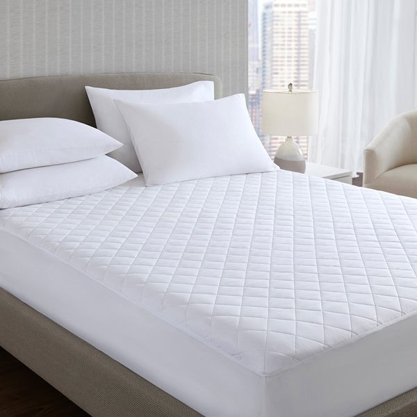 Bed Guardian Essential Mattress Pad in White, Full NH16-0045 - Image 3