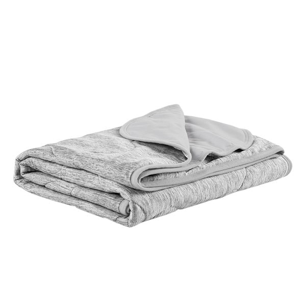 Sharper Image Cooling Touch Down Alternative Throw in Grey, 50x60" SI50-0024 - Image 3
