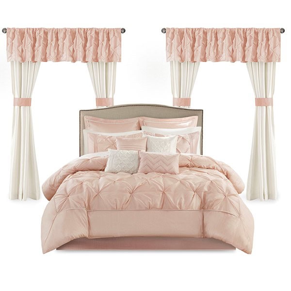 Madison Park Essentials Joella 24 Piece Room in a Bag in Blush, King MPE10-810 - Image 2