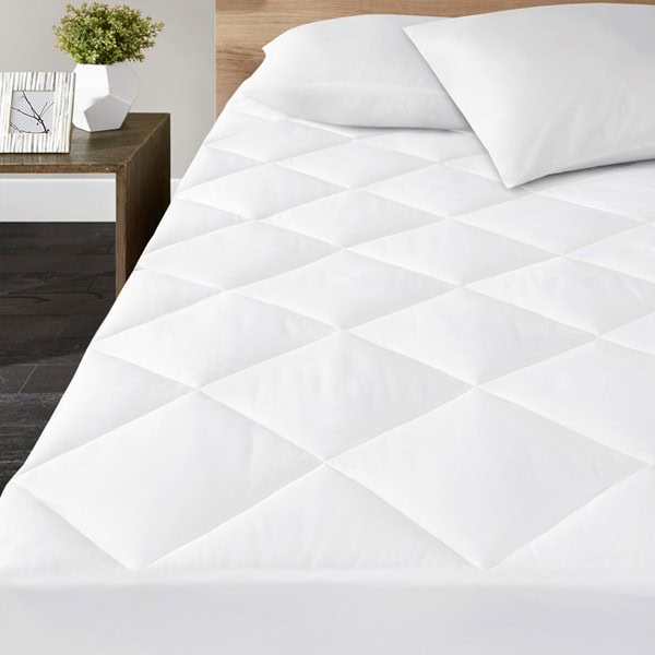 Madison Park Quiet Nights 300 Thread Count Cotton Sateen Waterproof Mattress Pad in White, Twin XL BASI16-0032TXL - Image 2