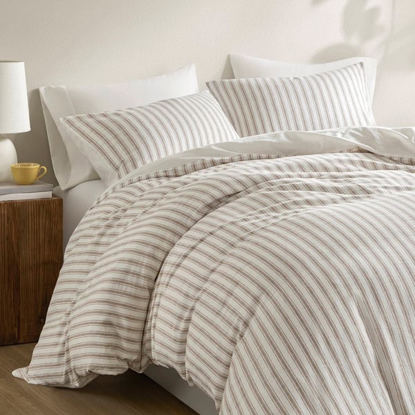 Madison Park Etta Duvet set in Tan, Cal King MP12-8718 - Image 3