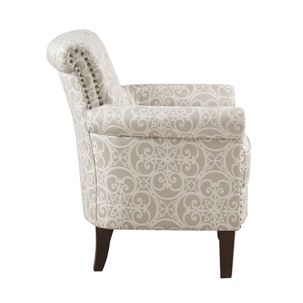 Madison Park Brooke Tight Back Club Chair in Natural, One Size MP100-0991 - Image 2