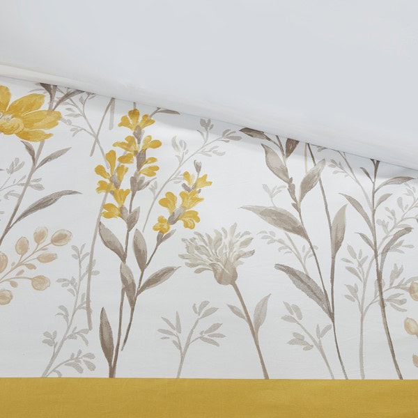 Harbor House Blue Meadow 5 Piece Cotton Comforter Set in Yellow, Full/Queen HH10-1789 - Image 5