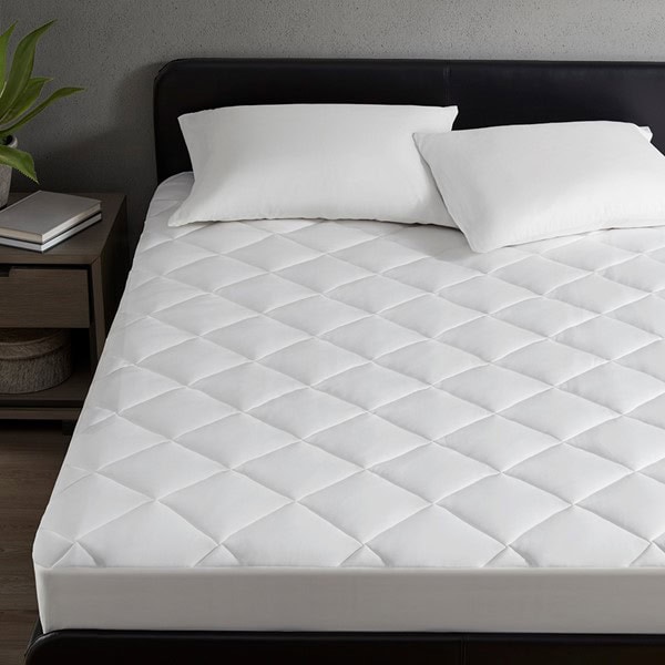 Sharper Image Cooling Touch Overfilled Deep Pocket Mattress Pad in White, King SI16-0017 - Image 3