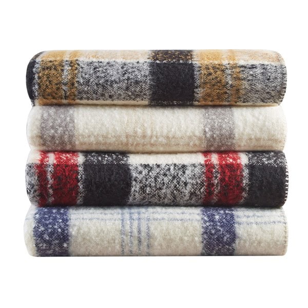 Woolrich Bloomington Faux Mohair to Sherpa Throw in Tan, 50x60" WR50-3970 - Image 5