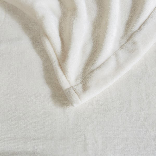 Beautyrest Plush Heated Blanket in Ivory, Full BR54-0522 - Image 2