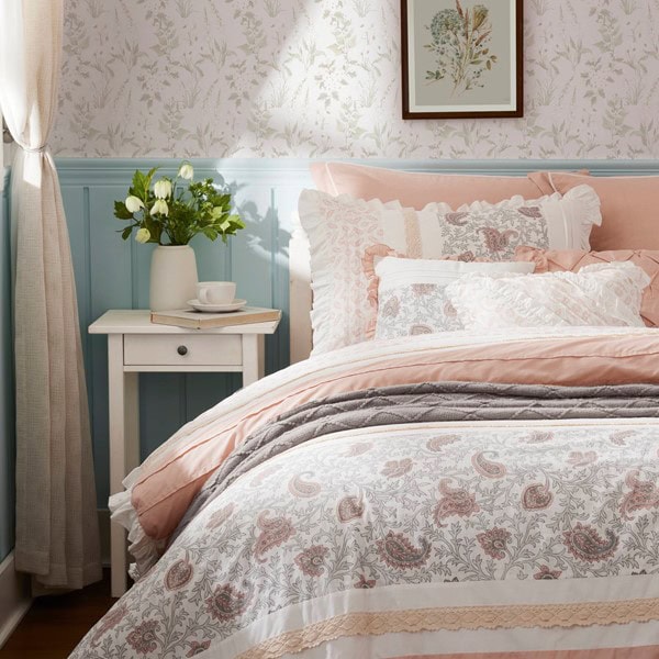 Madison Park Dawn 9 Piece Cotton Percale Comforter Set in Blush, Queen MP10-6866 - Image 2