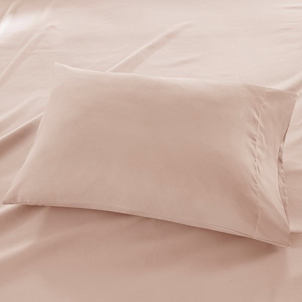 Madison Park Luxurious Brushed Microfiber Deep Pocket Sheet Set in Blush, King MP20-4392 - Image 3