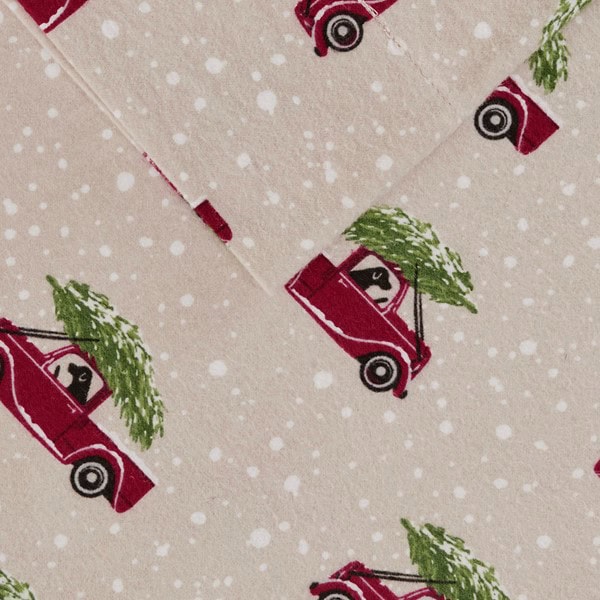 Woolrich Cotton Flannel Sheet Set in Tan Cars, King WR20-2041 - Image 2