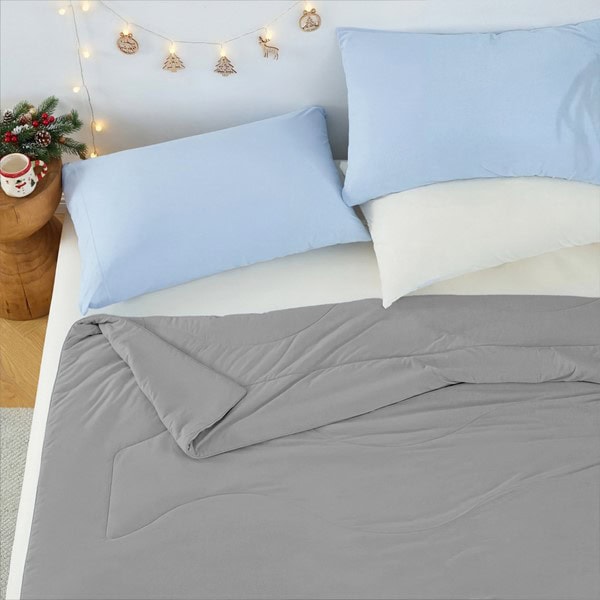 Main Street Sublime Serenity Luxury Comforter in Gray, 108x90" OLX10-0009 - Image 2