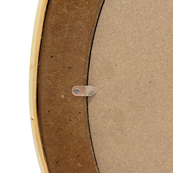 Martha Stewart Luna Natural Rattan Round Wall Mirror in Natural, One Size MT95F-0078 - Image 4