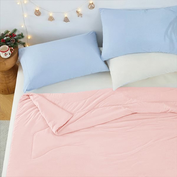 Main Street Sublime Serenity Luxury Comforter in Pink, 90x90" OLX10-0017 - Image 4