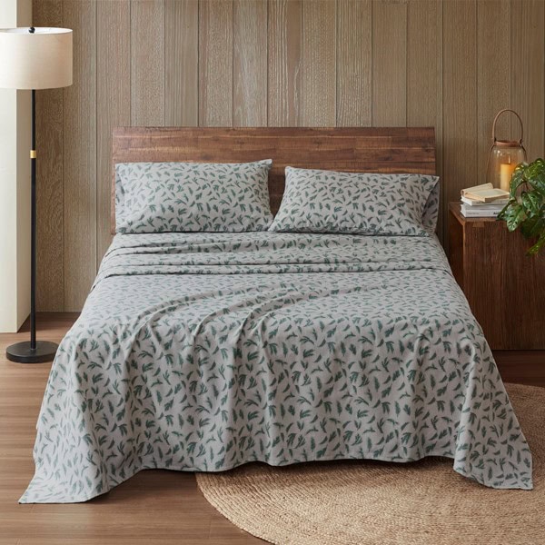 Woolrich Cotton Flannel Sheet Set in Pine Branches, Twin WR20-4086