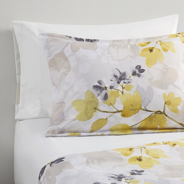 Madison Park Essentials Alexis Comforter Set with Bed Sheets in Yellow, Queen CS10-1381 - Image 4