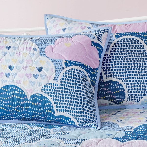 Urban Habitat Kids Cloud 6 Piece Cotton Reversible Daybed Set in Blue, Daybed UHK13-0084 - Image 3