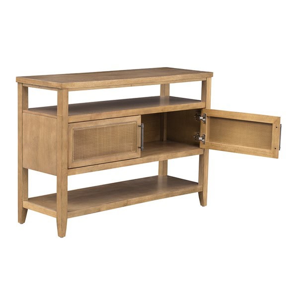 Martha Stewart Naomi 2 Door Storage Console Table in Honey, One Size MT120-1201 - Image 3