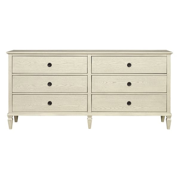 Madison Park Signature Victoria 6-drawer wood dresser (70") in Antique Cream, One Size MPS137-0317 - Image 3
