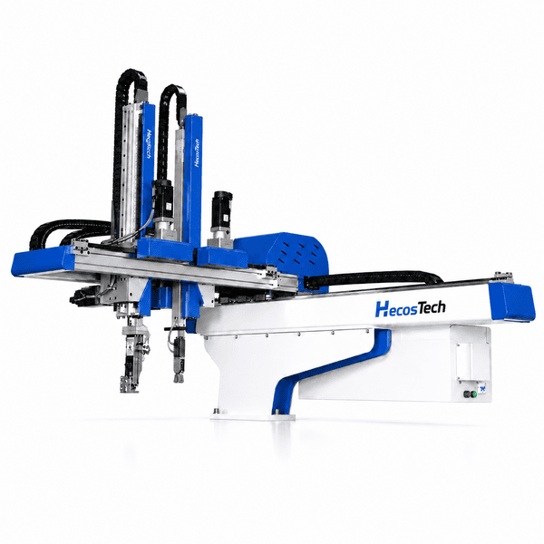 HT5-13D 5-axis in mold labeling robot for plastic container automation
