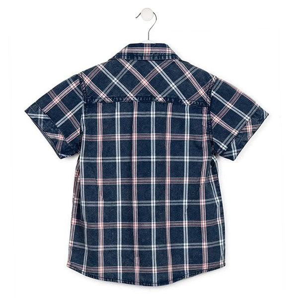 Πουκάμισο Losan kids Καρό Μπλέ 715-3003AC - Image 2