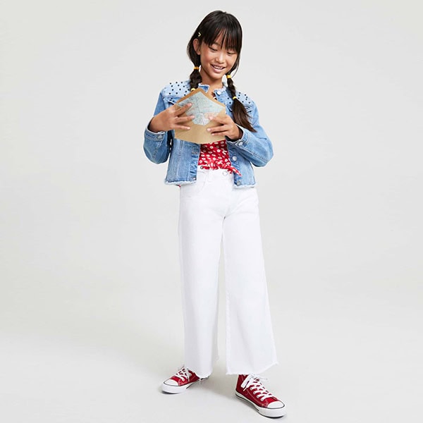 Παντελόνα Losan Junior Denim Λευκό 114-9013AL - Image 2